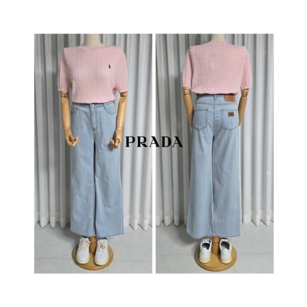 PRADA 프라다 쿨데님 세미 와이드