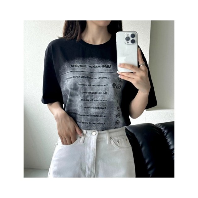 MAISON MARGIELA 메종마르지엘라 여성 가먼트 반팔 2COLOR