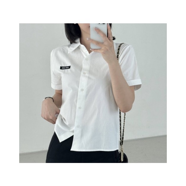 MIUMIU 미우미우 여성 하프 셔츠