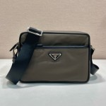 PRADA 프라다 리나일론 사피아노 레더 숄더백 2VH048