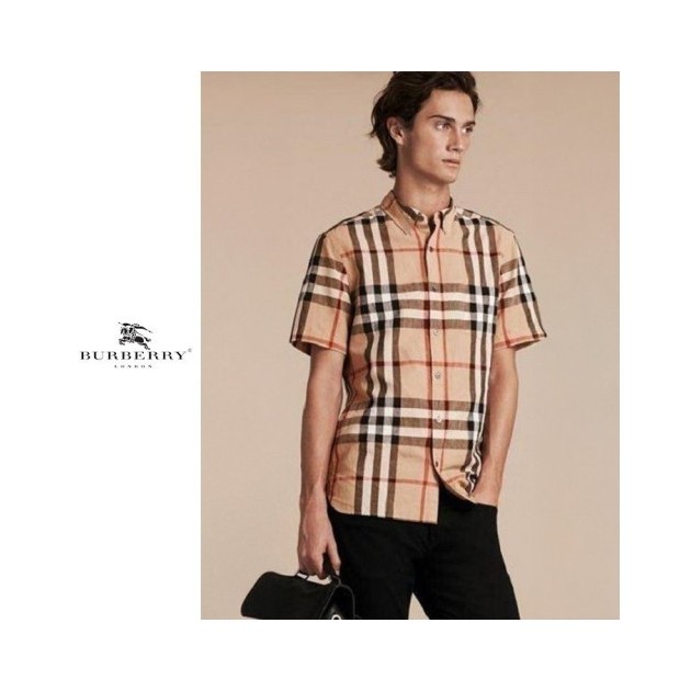 BURBERRY 버버리 와이드 클래식 반팔 셔츠 2COLOR