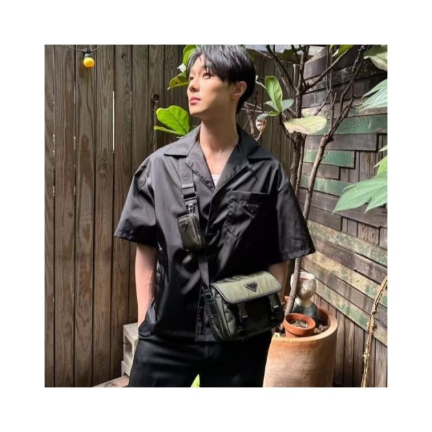 PRADA 프라다 리나일론 반팔 셔츠