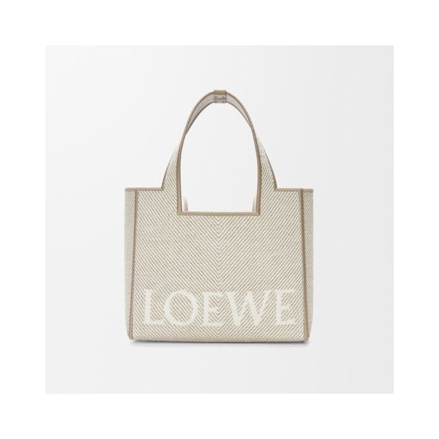 LOEWE 로에베 스몰 로에베 폰트 토트 자카드 캔버스