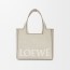 LOEWE 로에베 스몰 로에베 폰트 토트 자카드 캔버스