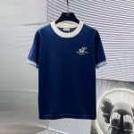 DIOR 디올 포켓 멀티자수 라운드 반팔티