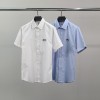 MAISON KITSUNE 메종키츠네 더블폭스 옥스포드 반팔 셔츠
