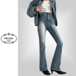 PRADA 프라다 히든밴딩 세미 부츠컷 청바지