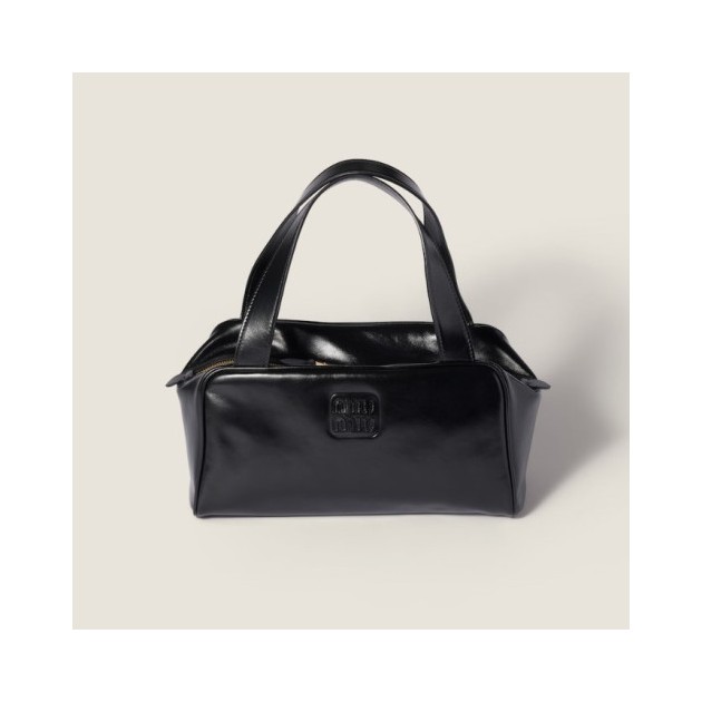 MIUMIU 미우미우 가죽 탑 핸들백 5BB182