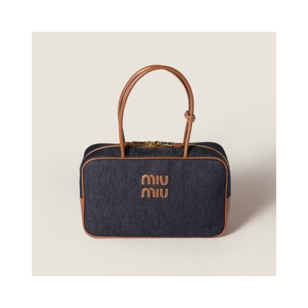 MIUMIU 미우미우 보 데님백 5BB163