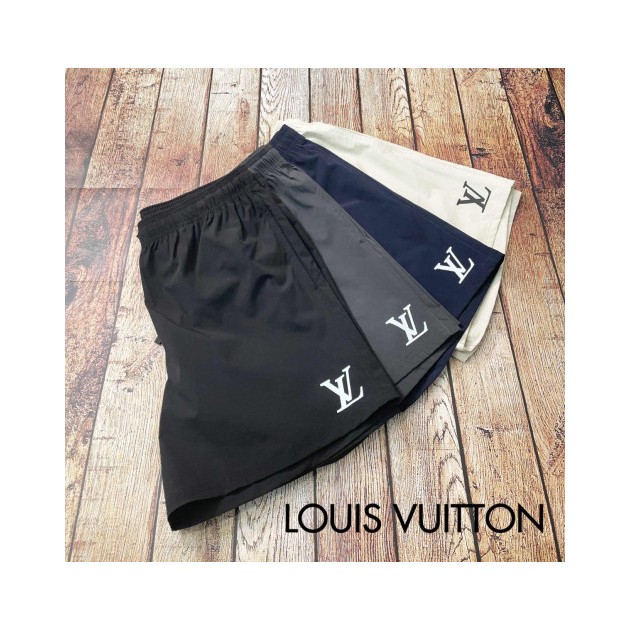 LOUIS VUITTON 루이비통 스퀘어 플레이트 쿨 스트레치 스판 하프 숏 팬츠