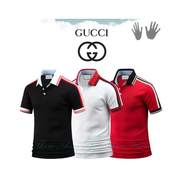 GUCCI 구찌 어께테이프 반팔 카라티