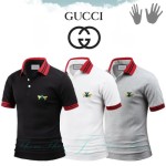 GUCCI 구찌 왕벌 시보리 반팔 카라티