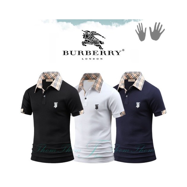 BURBERRY 버버리 BT자수 반팔 카라티