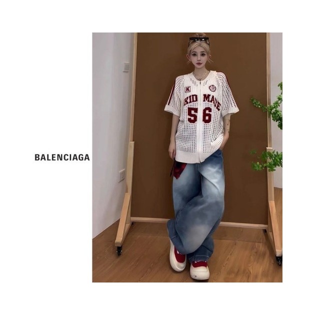 BALENCIAGA 발렌시아가 56 펀칭 레터링 집업 2COLOR