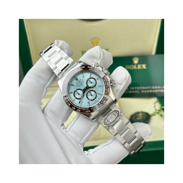 ROLEX 로렉스 데이토나 크로노그래프 아이스블루 다이얼 바게트다이아 40mm 126506