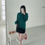 MIUMIU 미우미우 여성 스트라이프 롱 슬리브 2COLOR