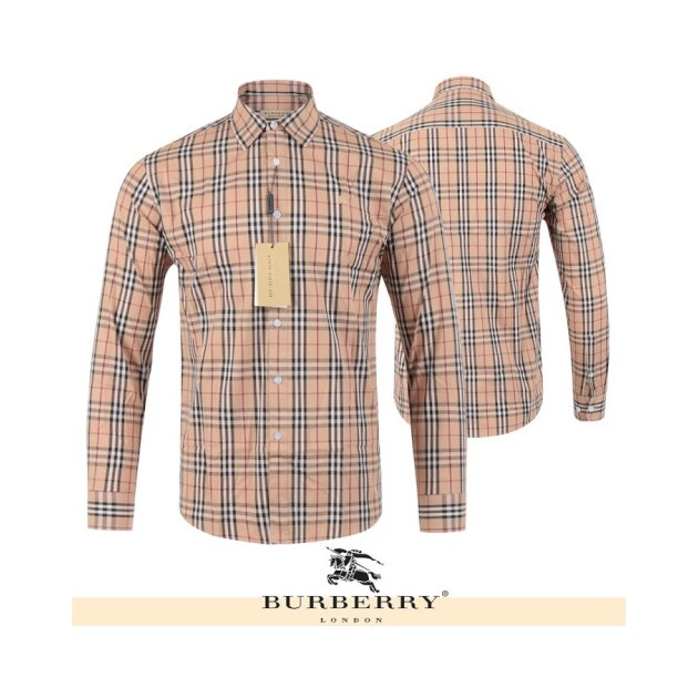 BURBERRY 버버리 기마자수 코튼체크 남방