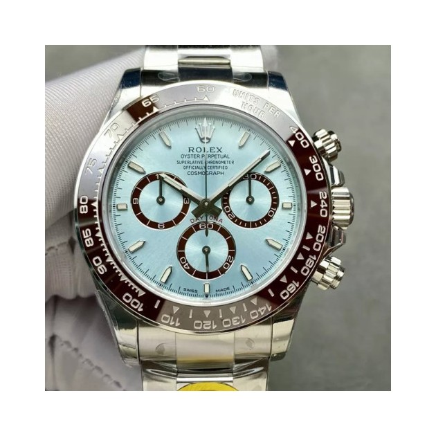 ROLEX 로렉스 데이토나 크로노그래프 아이스블루 다이얼 바인덱스 40mm (텅스텐 헤비버전) 126506