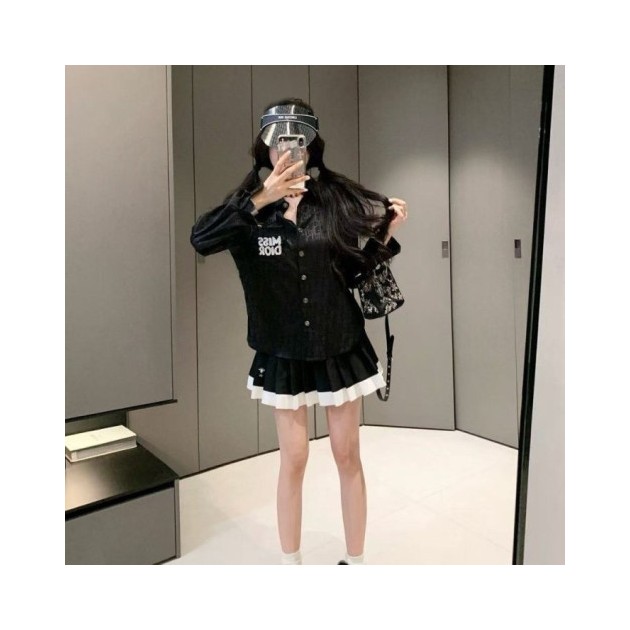 DIOR 디올 로고 패턴 블라우스
