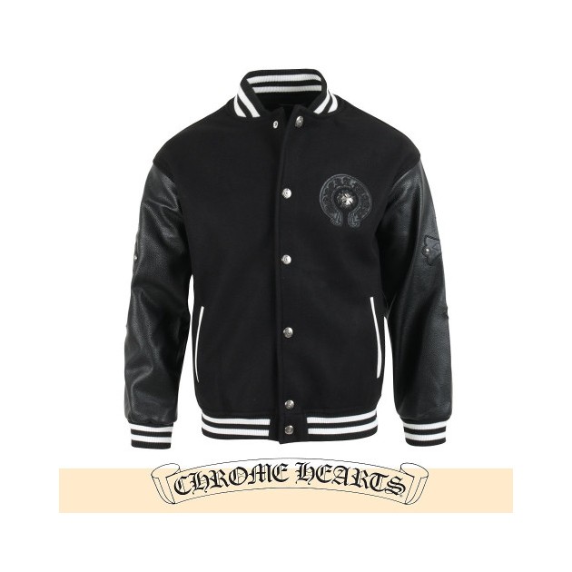 CHROME HEARTS 크롬하츠 말발굽 크로스 바시티 자켓