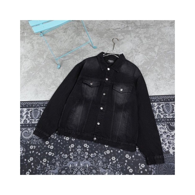 BALENCIAGA 발렌시아가 SS 더블B 그라피티 데님 자켓