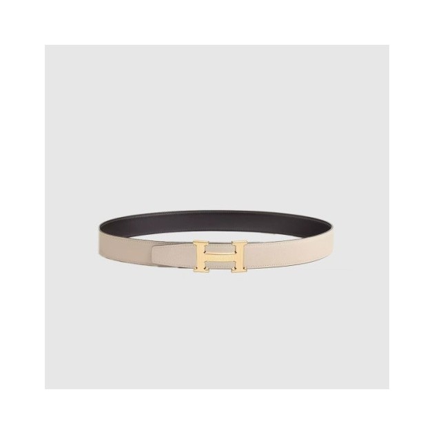 HERMES 에르메스 H Striee 벨트 버클 리버서블 가죽 스트랩 (금장/은장)