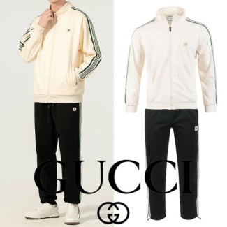 GUCCI 구찌 스트라이프 스틸로고 집업 셋업