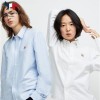 MAISON KITSUNE 메종키츠네 옐로폭스헤드 솔리드 셔츠