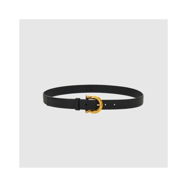 FERRAGAMO 페레가모 그레인 레더 간치니 버클 벨트 230242 2COLOR