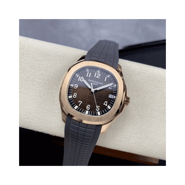 PATEK PHILIPPE 파텍필립 아쿠아넛 초코 다이얼 로즈골드 금통 러버밴드 40mm 5167