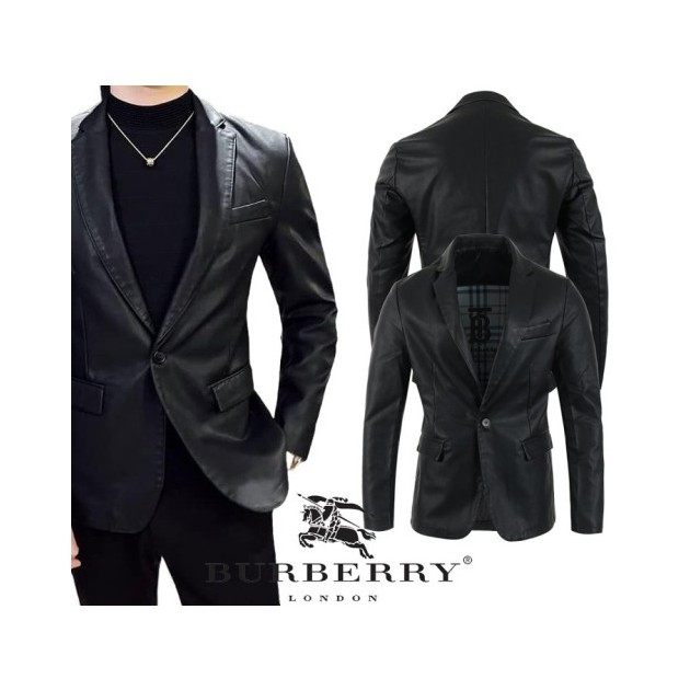 BURBERRY 버버리 싱글 레더 자켓