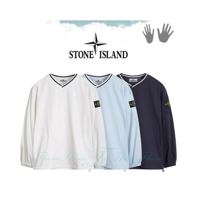 MAISON KITSUNE 메종키츠네 오버핏 브이넥 맨투맨