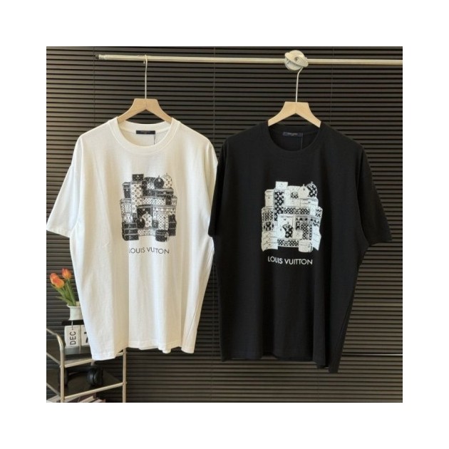LOUIS VUITTON 루이비통 엔틱 나염 반팔