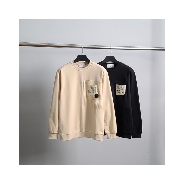 MAISON MARGIELA 메종마르지엘라 포켓 넘버 맨투맨