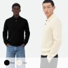 BOTTEGA VENETA 보테가베네타 사이드 로고 자수 카라 니트