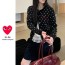 COMME DES GARCONS 꼼데가르송 도트 라운드 가디건 2COLOR