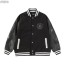 CHROME HEARTS 크롬하츠 크로스 레더 홀스슈 바시티 자켓