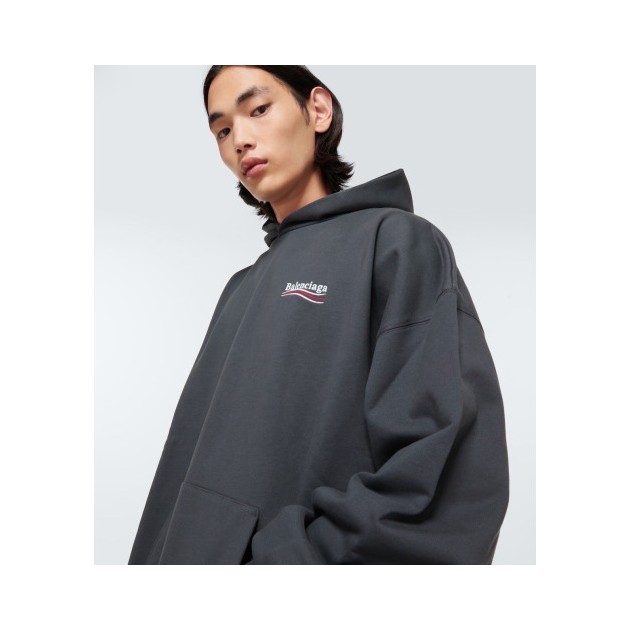 BALENCIAGA 발렌시아가 폴리티컬 캠페인 자수 로고 후디