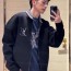 LOUIS VUITTON 루이비통 자수로고 숄 니트 집업
