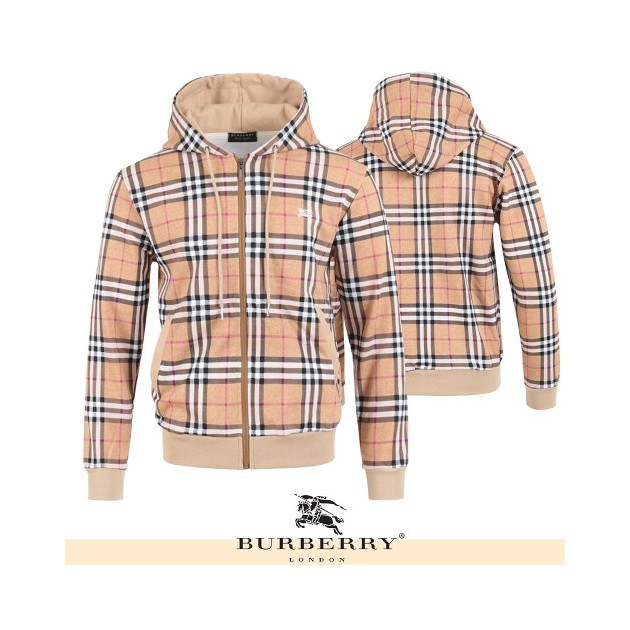 BURBERRY 버버리 기마 자수 체크 후드집업 2COLOR