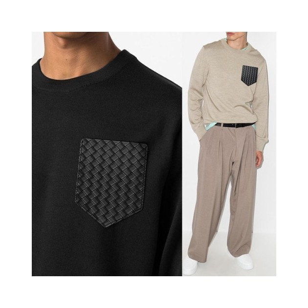 BOTTEGA VENETA 보테가베네타 레더포켓 라운드니트 3COLOR