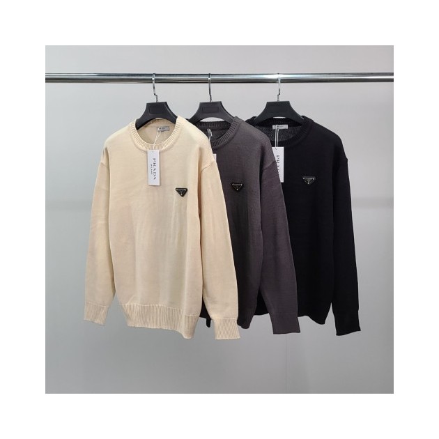 PRADA 프라다 로고와펜 클래식 니트