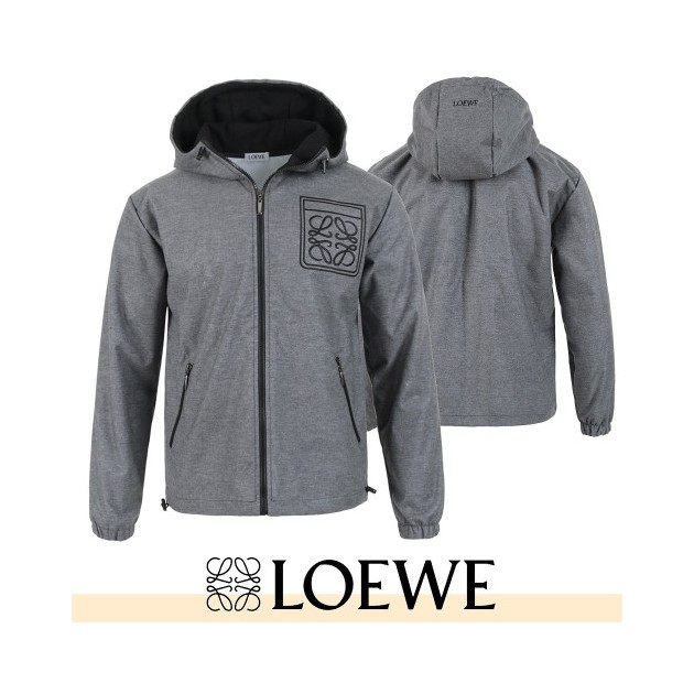 LOEWE 로에베 아나그램 스퀘어 자수 윈드 자켓