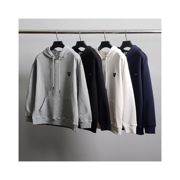 COMME DES GARCONS 꼼데가르송 블랙와펜 코튼 후드티