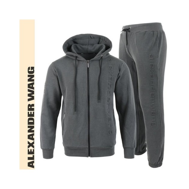 ALEXANDER WANG 알렉산더왕 피그먼트 엠보 나염 후드집업 셋업