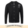 CHROME HEARTS 크롬하츠 실버 스티치 말굽 울 가디건