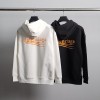 BALENCIAGA 발렌시아가 오렌지 웨이브 코튼 후드티