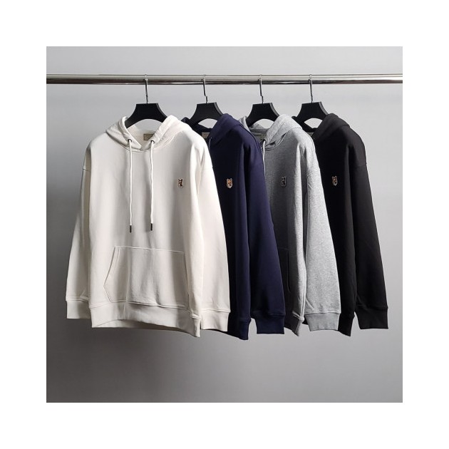 MAISON KITSUNE 메종키츠네 폭스헤드 코튼 후드티