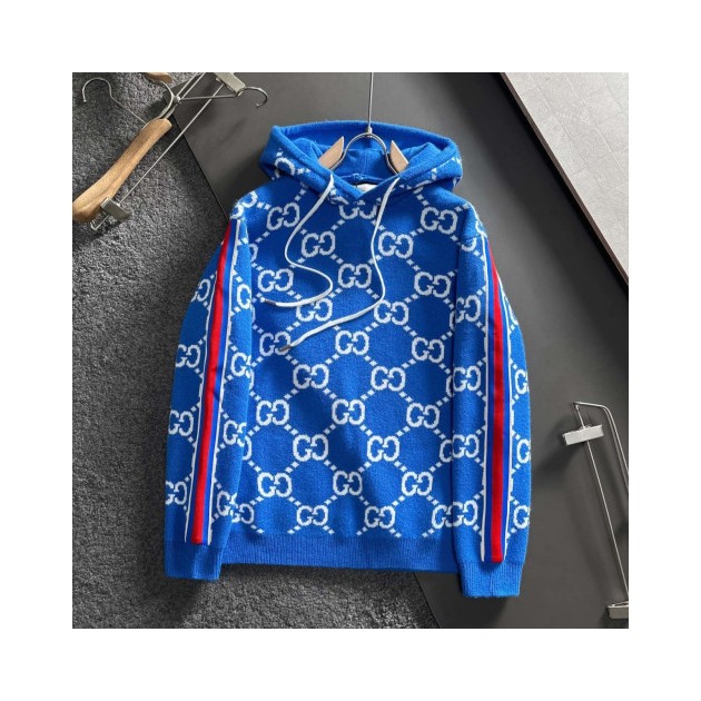 GUCCI 구찌 자카드 후드 니트