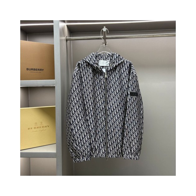 DIOR 디올 오블리크 후드 집업 자켓 　